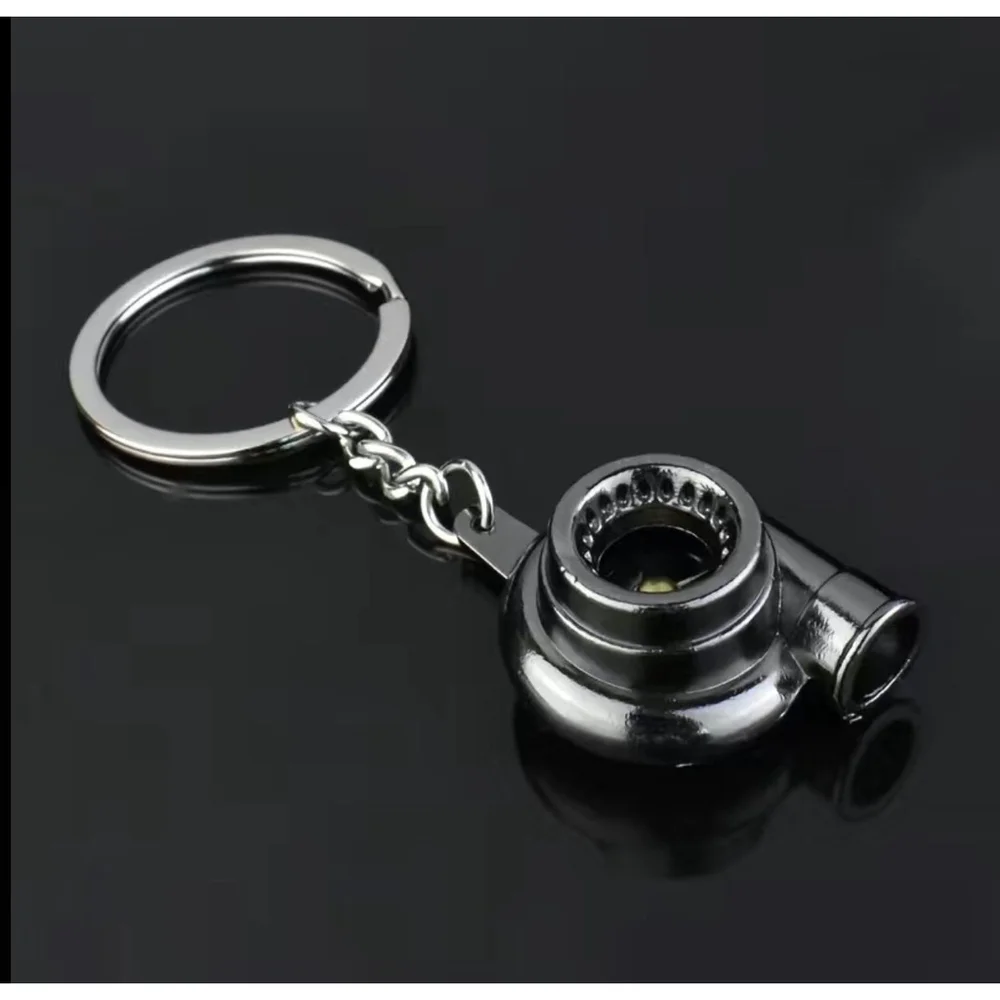 Gunmetal Spinning Turbo Keychain- Blind bag